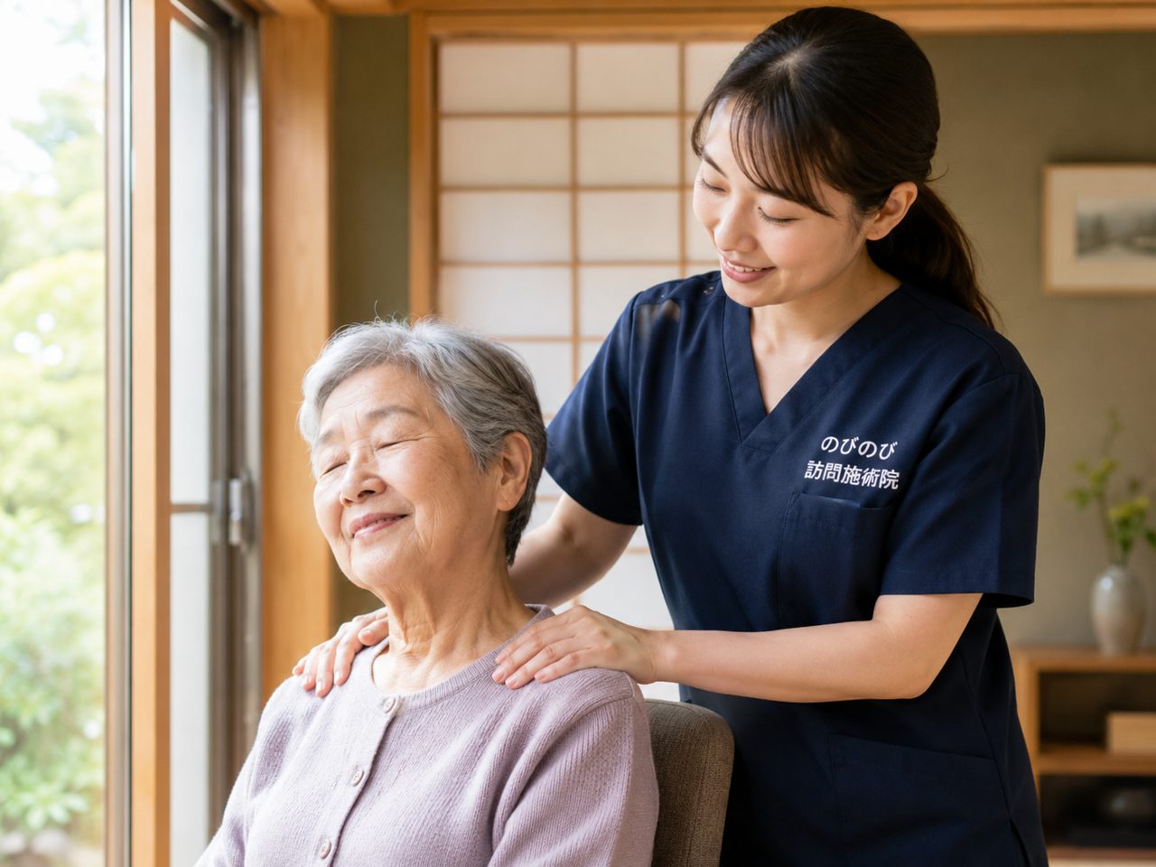 首や肩のこり、腕のしびれに寄り添う訪問施術