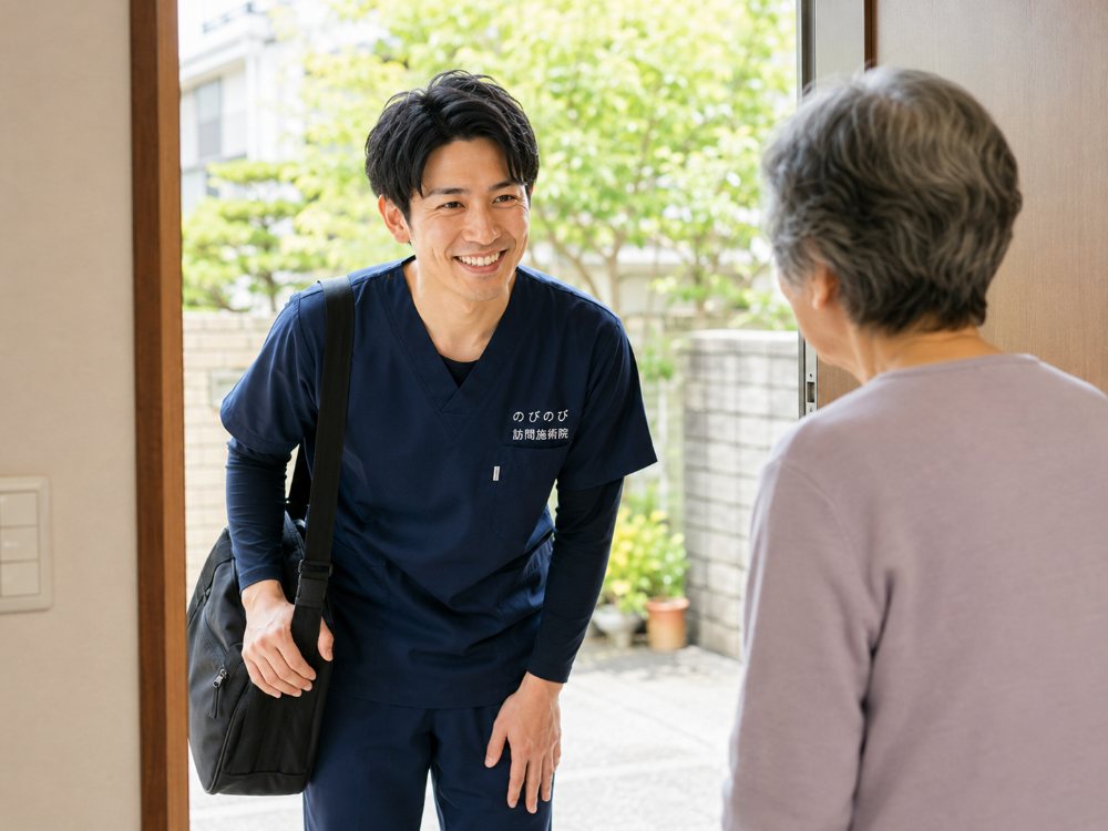 訪問する施術者